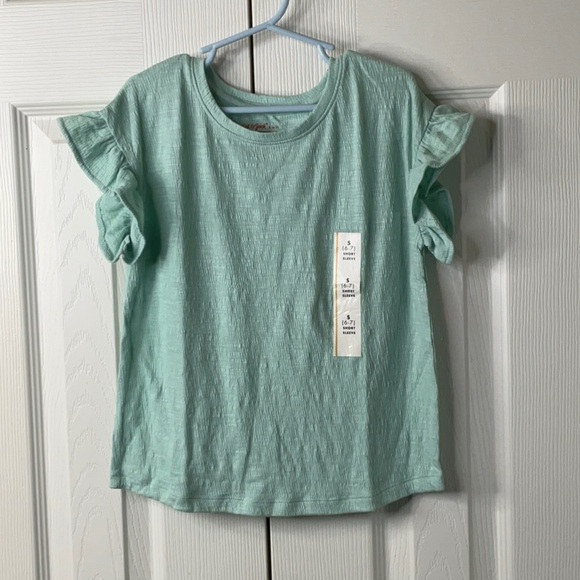 Cat & Jack Short Sleeve Shirt Size S (6/7) - Picture 2 of 8